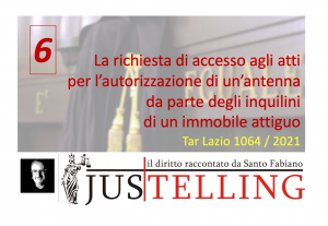 (video) la richiesta di accesso alla documentazione tecnica per l’autorizzazione di un’antenna