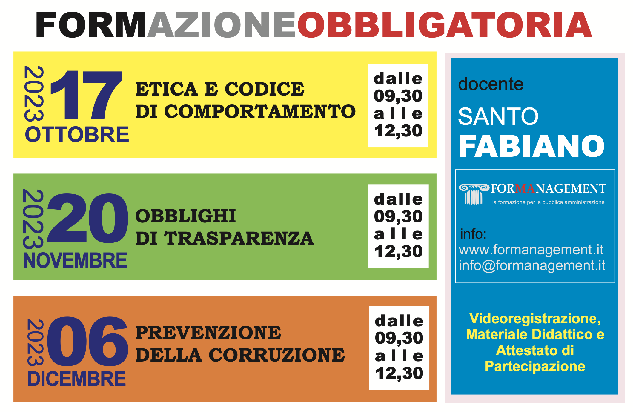 La Prevenzione Della Corruzione – Le Slides Della Terza Giornata