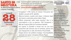 Santo in mezz’ora n. 110 di lunedì 28 settembre 2026