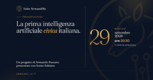 Armandillo. la prima intelligenza artificiale civica italiana (martedì 29 ore 20.30)